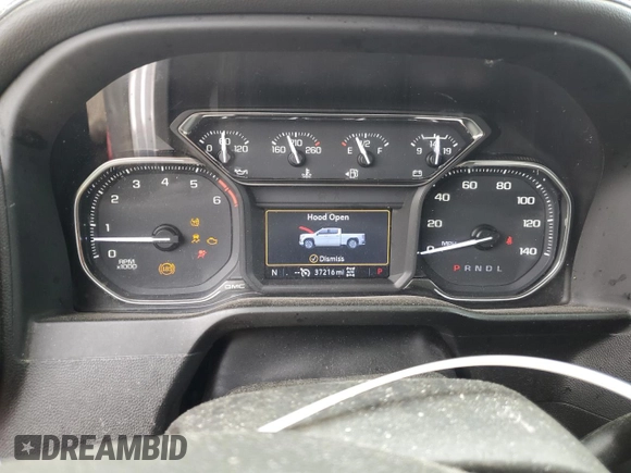 2022 GMC Sierra 1500 Limited SLE with VIN 1GTR9BED1NZ112698, listed as a Copart auction lot 53074144 with 37,216 mi miles and Salvage Title. Bid and sale history available at carsss.com. Image 9.