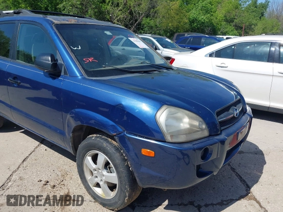 2006 Hyundai Tucson GL with VIN KM8JM12B06U386154, listed as a IAAI auction lot 41989899 with 168,069 mi miles. Bid and sale history available at carsss.com. Image 6.