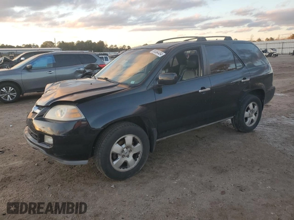 2004 Acura MDX with VIN 2HNYD18254H560028, listed as a Copart auction lot 86554484 with 0 mi miles and Salvage Title. Bid and sale history available at carsss.com. Image 1.