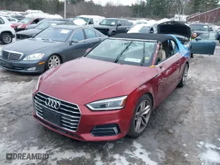 2019 Audi A5 Cabriolet Premium Plus with VIN WAUYNGF56KN002340, listed as a IAAI auction lot 41521638 with 69,381 mi miles. Bid and sale history available at carsss.com. Image 2.