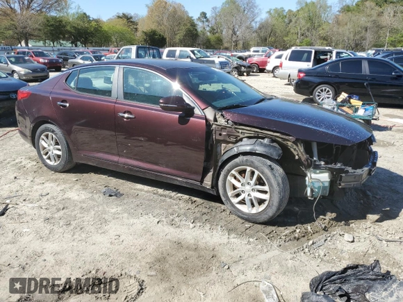 2012 Kia Optima LX with VIN 5XXGM4A73CG053476, listed as a Copart auction lot 53547885 with 233,948 mi miles and Salvage Title. Bid and sale history available at carsss.com. Image 4.