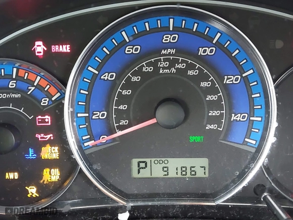 2009 Subaru Forester (Natl) X w/Premium Pkg with VIN JF2SH63609H791408, listed as a IAAI auction lot 41661390 with 91,867 mi miles. Bid and sale history available at carsss.com. Image 16.