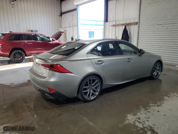 2020 Lexus IS with VIN JTHG81F22L5042438, listed as a Copart auction lot 80419724 with 28,625 mi miles and Salvage Title. Bid and sale history available at carsss.com. Image 3.