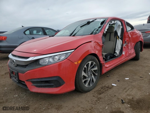 2018 Honda Civic Coupe LX-P with VIN 2HGFC4B00JH303672, listed as a Copart auction lot 45507415 with 102,156 mi miles and Salvage Title. Bid and sale history available at carsss.com. Image 1.