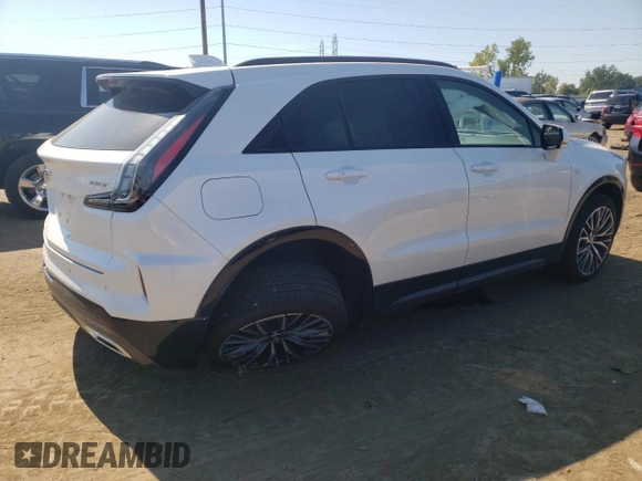 2024 Cadillac XT4 AWD Sport with VIN 1GYFZFR42RF207079, listed as a Copart auction lot 69275844 with 1,863 mi miles and Clean title. Bid and sale history available at DreamBid. Image 3.