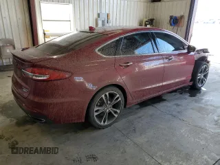 2019 Ford Fusion Titanium with VIN 3FA6P0D91KR206872, listed as a Copart auction lot 39536424 with 90,755 mi miles and Salvage Title. Bid and sale history available at carsss.com. Image 3.