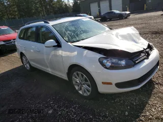 2014 Volkswagen Jetta SportWagen TDI w/Sunroof & Nav with VIN 3VWPL7AJ1EM614546, listed as a Copart auction lot 77416174 with 149,893 mi miles and Salvage Title. Bid and sale history available at carsss.com. Image 4.