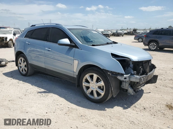 2013 Cadillac SRX Performance Collection with VIN 3GYFNDE37DS535759, listed as a Copart auction lot 52620105 with 92,059 mi miles and Salvage title. Bid and sale history available at DreamBid. Image 4.