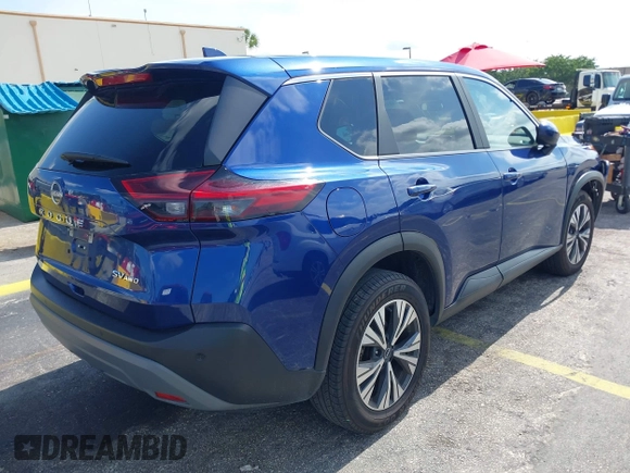 2023 Nissan Rogue SV with VIN 5N1BT3BB9PC794095, listed as a IAAI auction lot 42192868 with 54,503 mi miles. Bid and sale history available at carsss.com. Image 4.