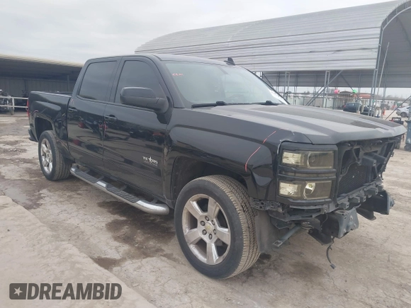 2015 Chevrolet Silverado 1500 LT with VIN 3GCPCREC0FG412551, listed as a IAAI auction lot 41577706 with 156,318 mi miles and . Bid and sale history available at DreamBid. Image 1.