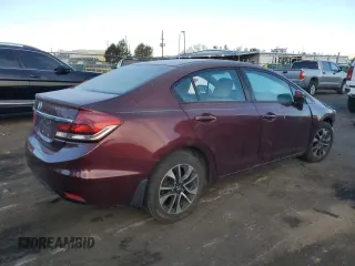 2014 Honda Civic Sedan EX with VIN 2HGFB2F81EH522685, listed as a Copart auction lot 84712914 with 91,501 mi miles and Salvage Title. Bid and sale history available at carsss.com. Image 3.