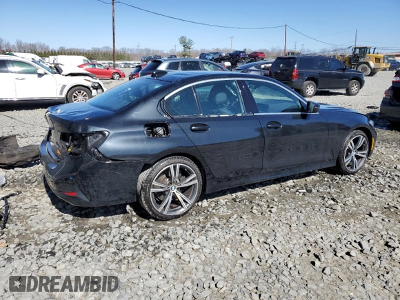 2020 BMW 3 Series 330i xDrive with VIN 3MW5R7J06L8B31086, listed as a Copart auction lot 50706325 with 42,734 mi miles and Salvage Title. Bid and sale history available at carsss.com. Image 3.