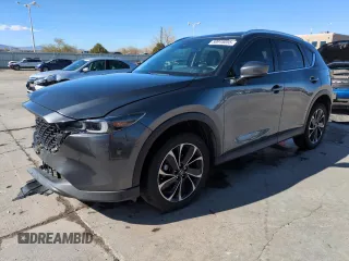 2022 Mazda CX-5 2.5 S Premium Package with VIN JM3KFBDM8N0607732, listed as a Copart auction lot 50915055 with 42,750 mi miles and Salvage Title. Bid and sale history available at carsss.com. Image 1.