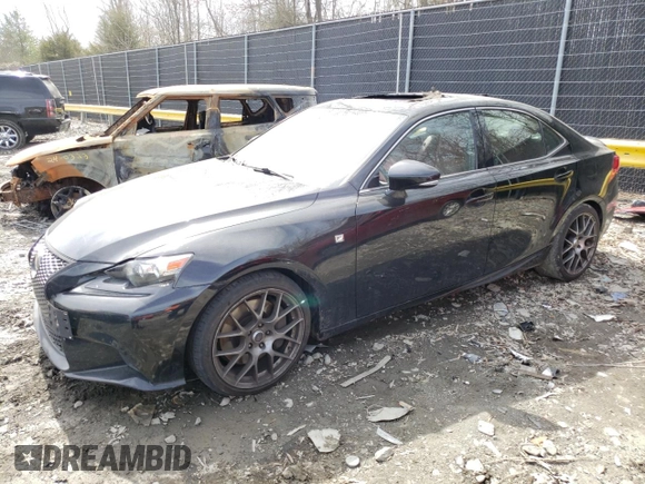 2015 Lexus IS 350 with VIN JTHCE1D25F5008167, listed as a Copart auction lot 49696125 with 121,377 mi miles and Salvage title. Bid and sale history available at DreamBid. Image 1.
