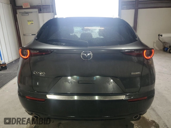 2023 Mazda CX-30 S Carbon Edition with VIN 3MVDMBCM9PM516797, listed as a Copart auction lot 58336655 with 18,958 mi miles and Salvage title. Bid and sale history available at DreamBid. Image 6.