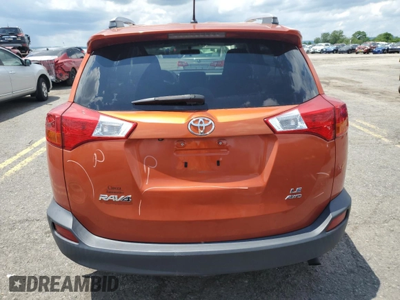 2015 Toyota RAV4 LE with VIN JTMBFREV7FD108875, listed as a Copart auction lot 61109445 with 154,558 mi miles and Salvage title. Bid and sale history available at DreamBid. Image 6.