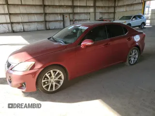 2013 Lexus IS 250 with VIN JTHBF5C23D5191907, listed as a Copart auction lot 76018634 with 215,591 mi miles and Salvage Title. Bid and sale history available at DreamBid. Image 1.