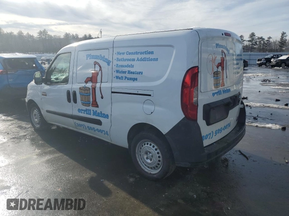 2017 Ram ProMaster City Cargo Tradesman with VIN ZFBERFAB3H6E71704, listed as a Copart auction lot 37967614 with Not Provided miles and . Bid and sale history available at DreamBid. Image 2.