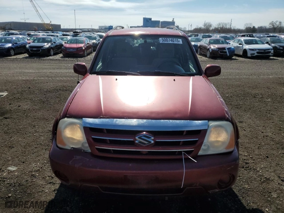 2004 Suzuki XL-7 LX with VIN JS3TX92V144114305, listed as a Copart auction lot 50074015 with NaN miles and Salvage Title. Bid and sale history available at carsss.com. Image 5.