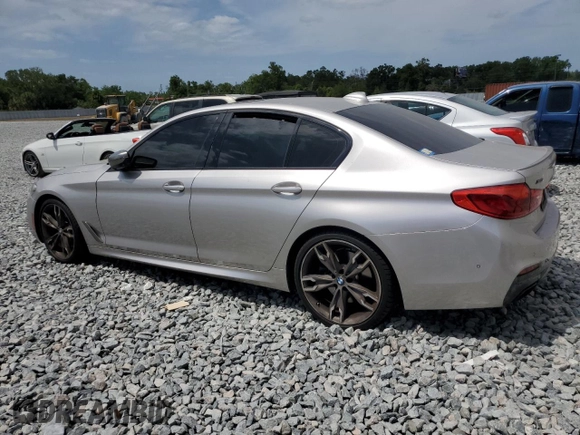 2019 BMW 5 Series M550i xDrive with VIN WBAJB9C53KB464902, listed as a Copart auction lot 54252875 with 45,157 mi miles and Salvage title. Bid and sale history available at DreamBid. Image 2.