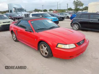 2003 Ford Mustang Deluxe z VIN 1FAFP44433F362647, wystawiony jako IAAI lot #41062105 z przebiegiem 168 030 mil mil oraz . Historia ofert i sprzedaży dostępna na DreamBid. Obrazek 1.
