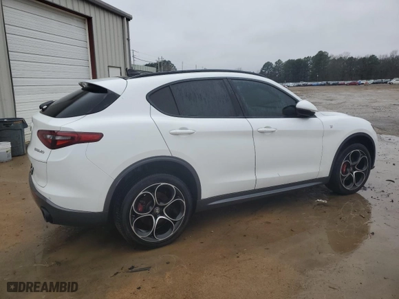 2023 Alfa Romeo Stelvio Ti with VIN ZASPAKBN7P7D54106, listed as a Copart auction lot 86400564 with 50,749 mi miles and Clean Title. Bid and sale history available at carsss.com. Image 3.