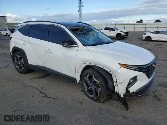 2023 Hyundai Tucson Limited with VIN 5NMJE3AE8PH198032, listed as a Copart auction lot 45332395 with 28,281 mi miles and Salvage Title. Bid and sale history available at carsss.com. Image 4.