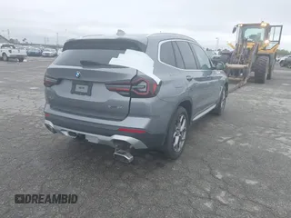 2024 BMW X3 sDrive30i with VIN 5UX43DP02R9U43683, listed as a IAAI auction lot 41432529 with 2,130 mi miles and . Bid and sale history available at DreamBid. Image 4.