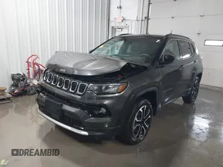2023 Jeep Compass Limited with VIN 3C4NJDCN7PT523935, listed as a IAAI auction lot 41497539 with 32,480 mi miles and . Bid and sale history available at carsss.com. Image 17.