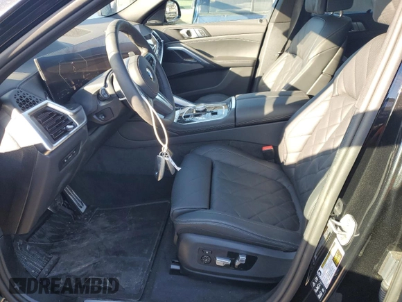 2025 BMW X6 xDrive40i with VIN 5UX33EX04S9Y40724, listed as a Copart auction lot 88339845 with 608 mi miles and Non Repairable. Bid and sale history available at carsss.com. Image 7.