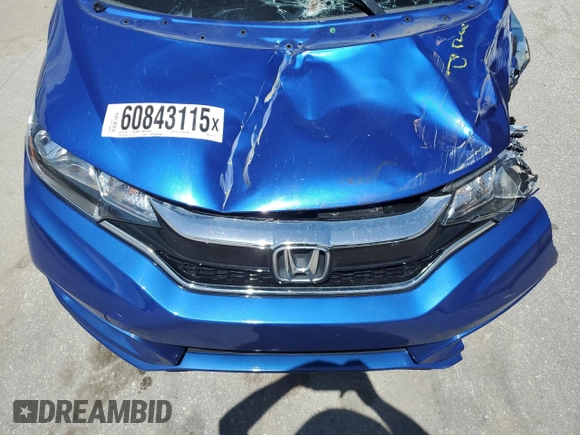 2019 Honda Fit LX z VIN 3HGGK5H43KM718172, wystawiony jako Copart lot #60843115 z przebiegiem 150 151 mil mil oraz Nie do naprawy • Non repairable. Historia ofert i sprzedaży dostępna na DreamBid. Obrazek 11.