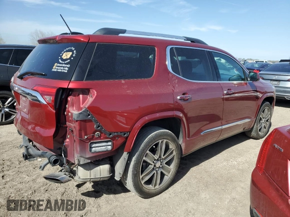 2019 GMC Acadia Denali with VIN 1GKKNPLS7KZ154756, listed as a Copart auction lot 47887225 with 81,151 mi miles and Salvage Title. Bid and sale history available at carsss.com. Image 3.