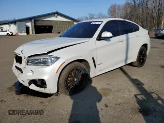 2016 BMW X6 xDrive50i with VIN 5UXKU6C57G0R34205, listed as a Copart auction lot 48950115 with 120,348 mi miles and Salvage Title. Bid and sale history available at carsss.com. Image 1.