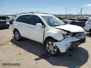 2007 Acura MDX Tech/Entertainment Pkg with VIN 2HNYD28487H504466, listed as a Copart auction lot 53504105 with 217,640 mi miles and Salvage Title. Bid and sale history available at carsss.com. Image 4.