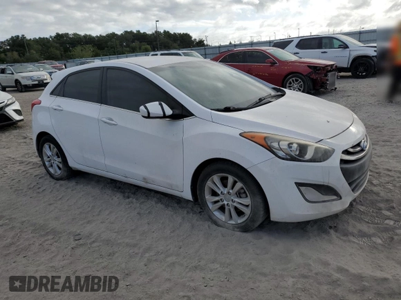 2013 Hyundai Elantra GT with VIN KMHD35LE5DU125664, listed as a Copart auction lot 76659154 with 0 mi miles and Non Repairable. Bid and sale history available at carsss.com. Image 4.