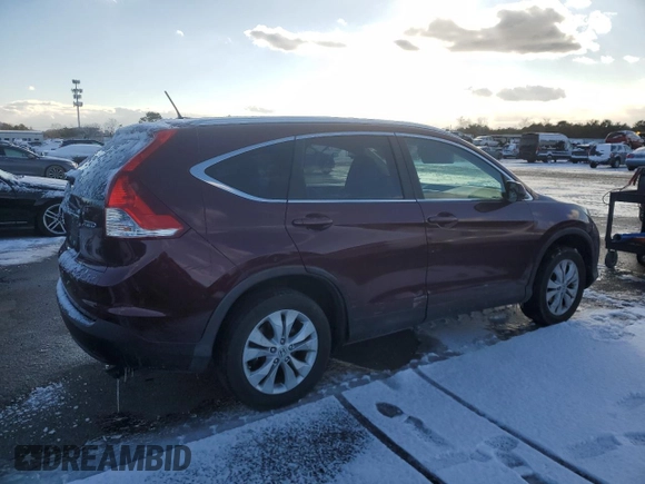 2013 Honda CR-V EX-L with VIN 5J6RM4H78DL064869, listed as a Copart auction lot 89219645 with 64,967 mi miles and Non Repairable. Bid and sale history available at carsss.com. Image 3.