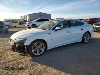 2021 Audi A5 Sportback S line Premium with VIN WAUDACF58MA053318, listed as a Copart auction lot 43644705 with 64,915 mi miles and Clean Title. Bid and sale history available at carsss.com. Image 1.