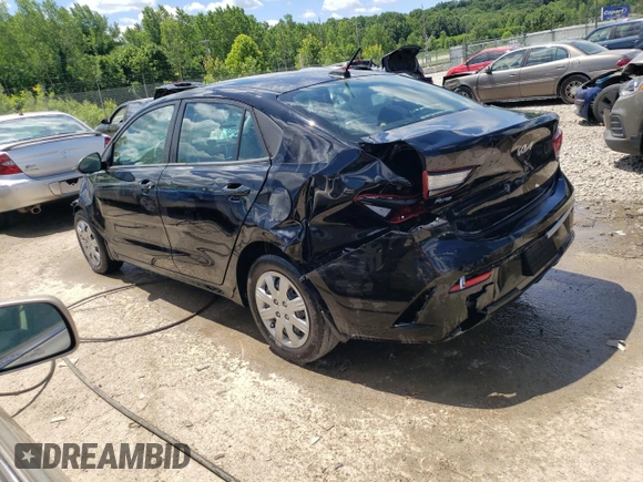 2022 Kia Rio S with VIN 3KPA24AD2NE463067, listed as a Copart auction lot 57944294 with 77,382 mi miles and Non Repairable. Bid and sale history available at DreamBid. Image 2.