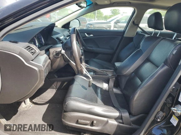 2011 Acura TSX with VIN JH4CU2F69BC015895, listed as a Copart auction lot 57551225 with 136,859 mi miles and Salvage title. Bid and sale history available at DreamBid. Image 7.