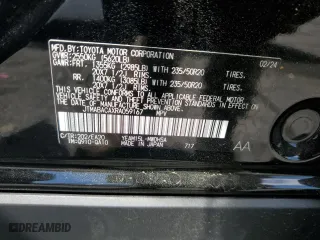 2024 Toyota bZ4X XLE with VIN JTMABACAXRA059167, listed as a Copart auction lot 61193474 with 3,830 mi miles and Salvage Title. Bid and sale history available at carsss.com. Image 13.