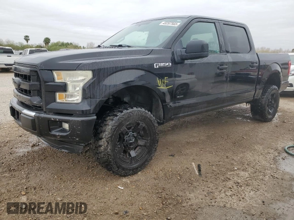 2016 Ford F-150 XL with VIN 1FTEW1CG9GFA15686, listed as a Copart auction lot 45207565 with 154,584 mi miles and Salvage Title. Bid and sale history available at carsss.com. Image 1.