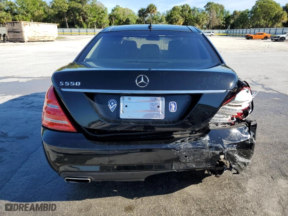 2012 Mercedes-Benz S-Class S 550 with VIN WDDNG7DB4CA472955, listed as a Copart auction lot 49275495 with 143,550 mi miles and Salvage Title. Bid and sale history available at carsss.com. Image 6.