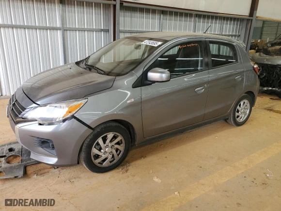 2022 Mitsubishi Mirage ES with VIN ML32AUHJ1NH007724, listed as a Copart auction lot 47243695 with 63,903 mi miles and Salvage Title. Bid and sale history available at carsss.com. Image 1.