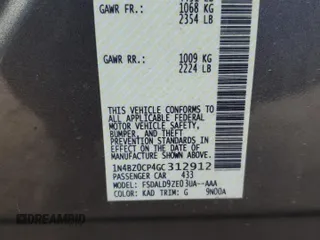 2016 Nissan LEAF S with VIN 1N4BZ0CP4GC312912, listed as a Copart auction lot 52152793 with 86,383 mi miles. Bid and sale history available at carsss.com. Image 12.