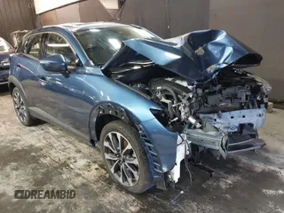2019 Mazda CX-3 Touring with VIN JM1DKFC71K1419978, listed as a IAAI auction lot 41859197 with 34,328 mi miles. Bid and sale history available at carsss.com. Image 1.