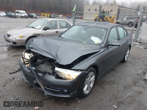 2016 BMW 3 Series 328i xDrive with VIN WBA8E3G59GNU02424, listed as a IAAI auction lot 41082258 with 55,801 mi miles. Bid and sale history available at carsss.com. Image 17.
