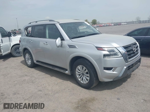 2021 Nissan Armada SV z VIN JN8AY2AD6M9661144, wystawiony jako IAAI lot #41854432 z przebiegiem 91 888 mil mil oraz . Historia ofert i sprzedaży dostępna na DreamBid. Obrazek 1.