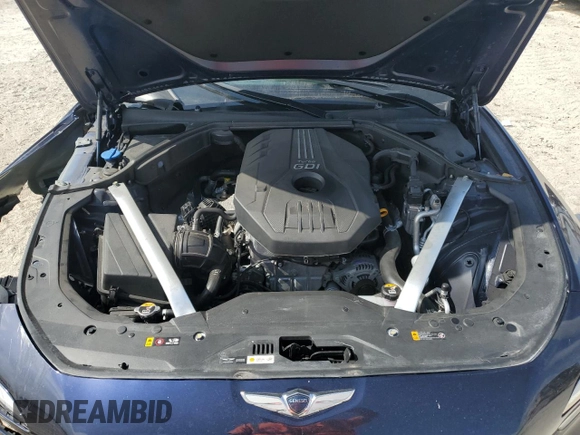 2023 Genesis G70 2.0T with VIN KMTG34TA5PU110175, listed as a Copart auction lot 58297715 with 43,716 mi miles and Salvage title. Bid and sale history available at DreamBid. Image 11.