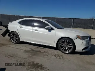 2020 Acura TLX w/Technology Pkg with VIN 19UUB2F40LA000825, listed as a Copart auction lot 43449455 with 50,008 mi miles and Salvage Title. Bid and sale history available at carsss.com. Image 4.