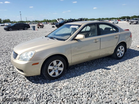 2008 Kia Optima LX with VIN KNAGE123385258036, listed as a Copart auction lot 52853485 with 147,314 mi miles and Non Repairable. Bid and sale history available at carsss.com. Image 1.